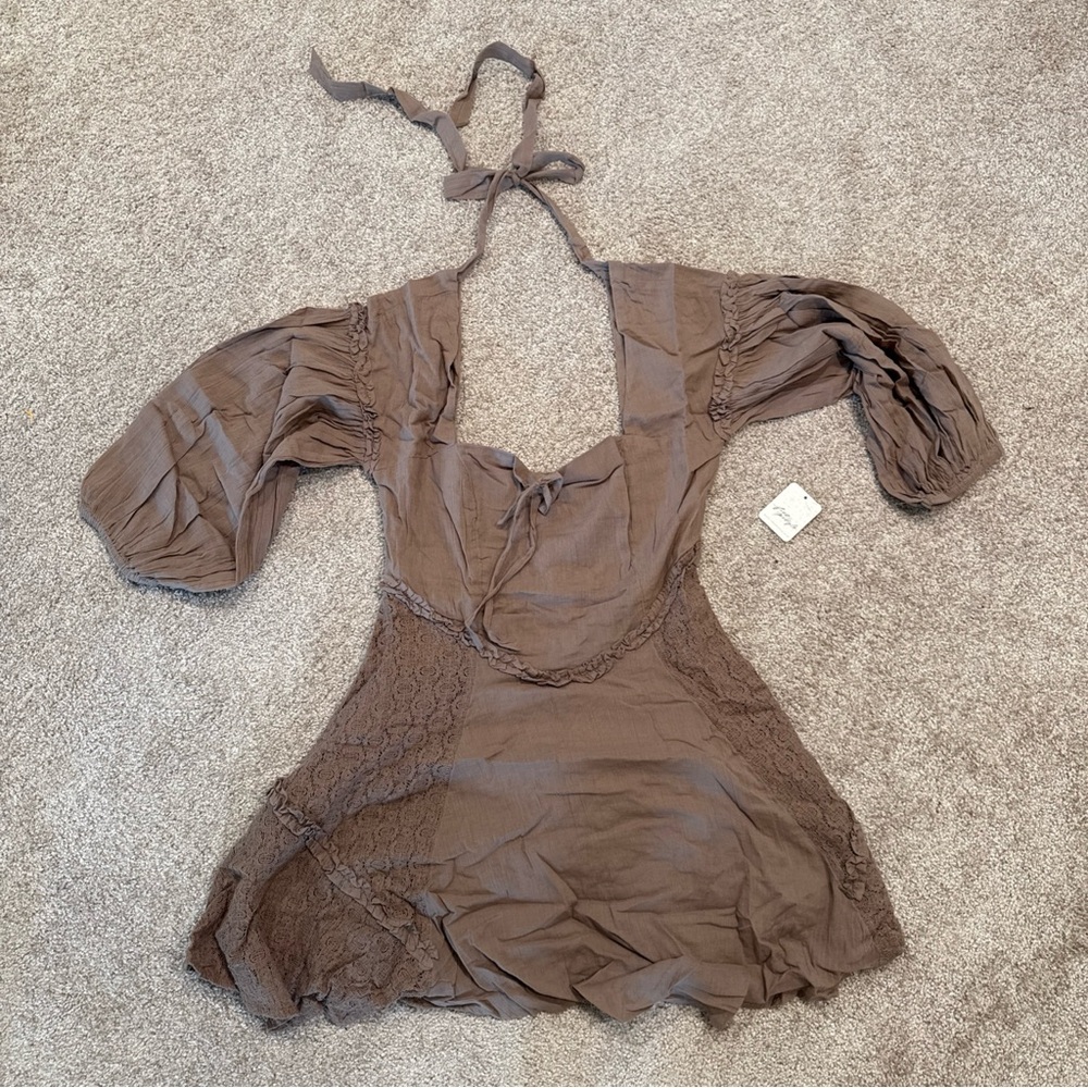 Women’s Free People Juniper Mini Dress Brown
